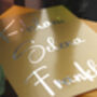Custom Foil Name Vinyl Decals, Wedding Favor Tags And Flute Decor, thumbnail 9 of 10