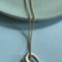 Infinity Silver Loop Pendant, thumbnail 4 of 4