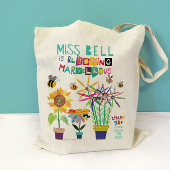 Personalised Blooming Marvellous Teacher Bag, 5 of 9