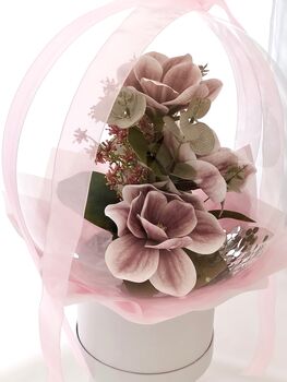Mauve Magnolia Floral Display Special Occasion Gift, 4 of 10