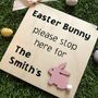 Personalised Easter Bunny Stop Here Sign, thumbnail 3 of 4