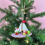 Personalised Sailing Boat Christmas Bauble, thumbnail 2 of 3