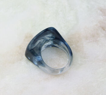 Transparent Chunky Resin Ring, 2 of 12