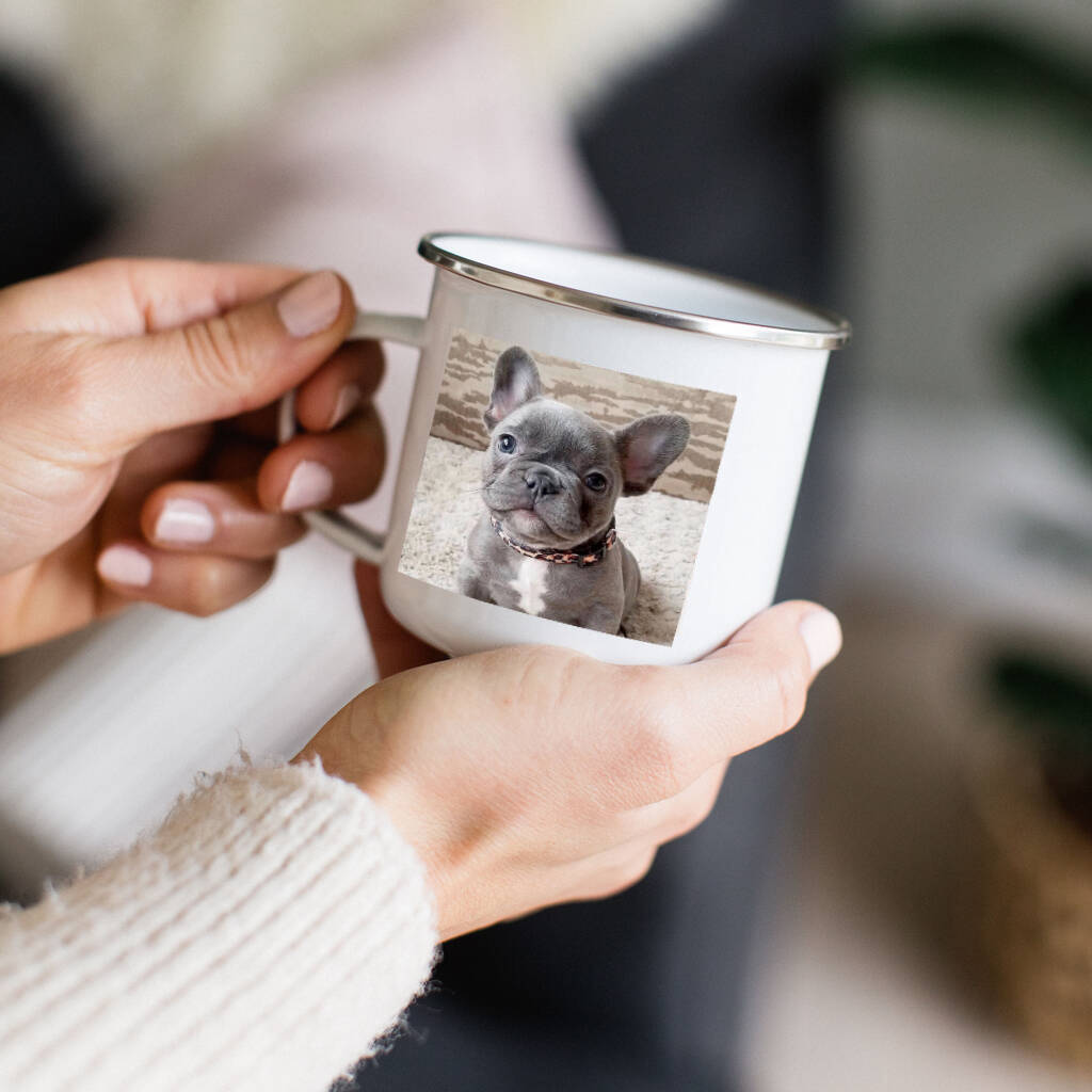 Pet Photo Enamel Mug By Jodie Gaul Notonthehighstreet