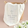 Personalised Ivory Blanket For Christening, thumbnail 1 of 8