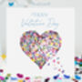 Valentine's Day Rainbow Butterfly Heart Valentines Card, thumbnail 1 of 12