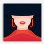 Girl In The Hooped Earing, Canvas Wall Art, thumbnail 7 of 7