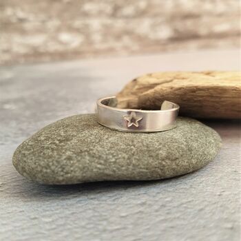 Wide Sterling Silver Toe Ring, 5 of 10