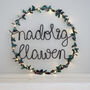 Nadolig Llawen Christmas Fairy Light Wreath, thumbnail 3 of 5