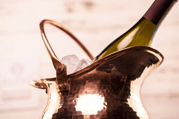 Handmade Solid Copper Ice Bucket And Beverage Pot, 7 of 7