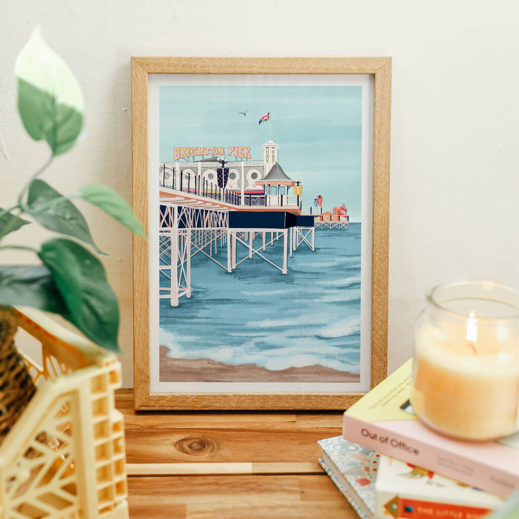 Brighton Art Print By Simply,Katy