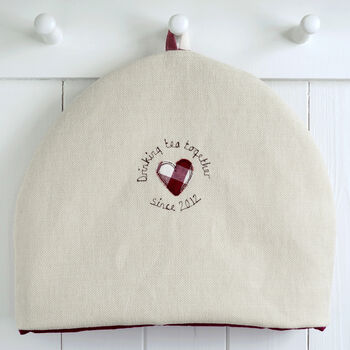 Personalised 40th Ruby Anniversary Tea Cosy Gift, 4 of 12