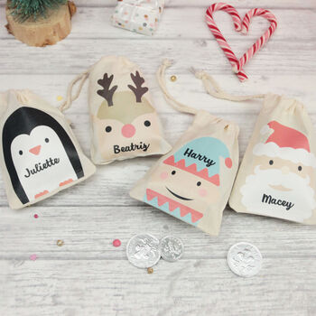 Personalised Christmas Character Gift Bags, 3 of 7