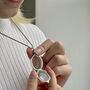 Engraved Locket Necklace 40th Birthday Gift, thumbnail 3 of 7