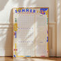 Summer Holiday Wall Planner 2024, Summer Bucket List, thumbnail 1 of 9