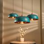 Verdigris Copper Pendant Light With Fixtures, Handmade Farmhouse Copper Lighting, thumbnail 6 of 6