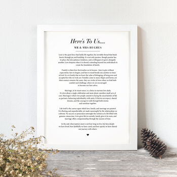 Personalised Custom Made Poem Print, 8 of 8