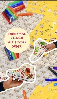 Doodle My Shoe, Customise Your Own Trainers! Doodle And Wash Kids Shoes! Ideal Xmas Gift/ Perfect Christmas Gift, 3 of 11