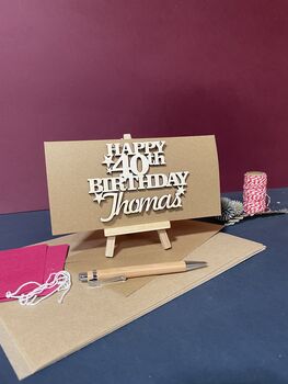 Personalised 40th Birthday Card Keepsake, 11 of 11