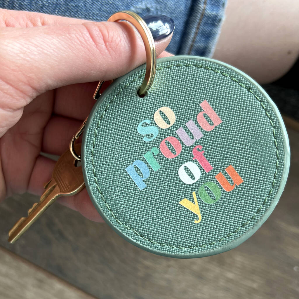 So Proud Of You Rainbow Keyring, 1 of 2