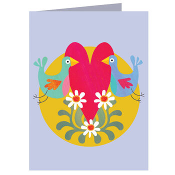 Love Birds Mini Greeting Card, 2 of 6
