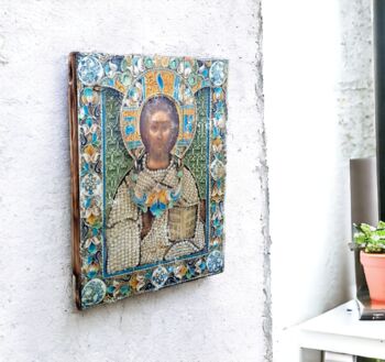 Jesus Christ Icon Print, Greek Orthodox Wall Art, 3 of 5