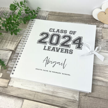 Personalised 'Class Of 2025' Leavers Scrapbook / Signing Book, 2 of 6