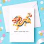 Happy Lunar New Year Card Dragon Design, thumbnail 2 of 5
