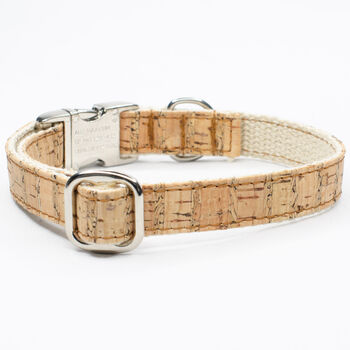 Cork And Hemp Vegan Dog Collar, 2 of 4