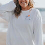 Waves For Days Oversized Long Sleeve T Shirt, thumbnail 3 of 12