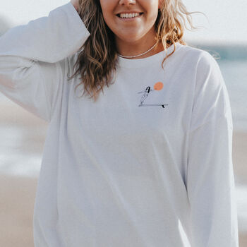Waves For Days Oversized Long Sleeve T Shirt, 3 of 12