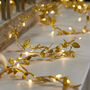 Golden Leaves String Garland With Lights, thumbnail 3 of 4