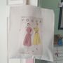 Cotton Tote Shoulder Bag With Vintage Vogue Sewing Pattern Print, thumbnail 6 of 6