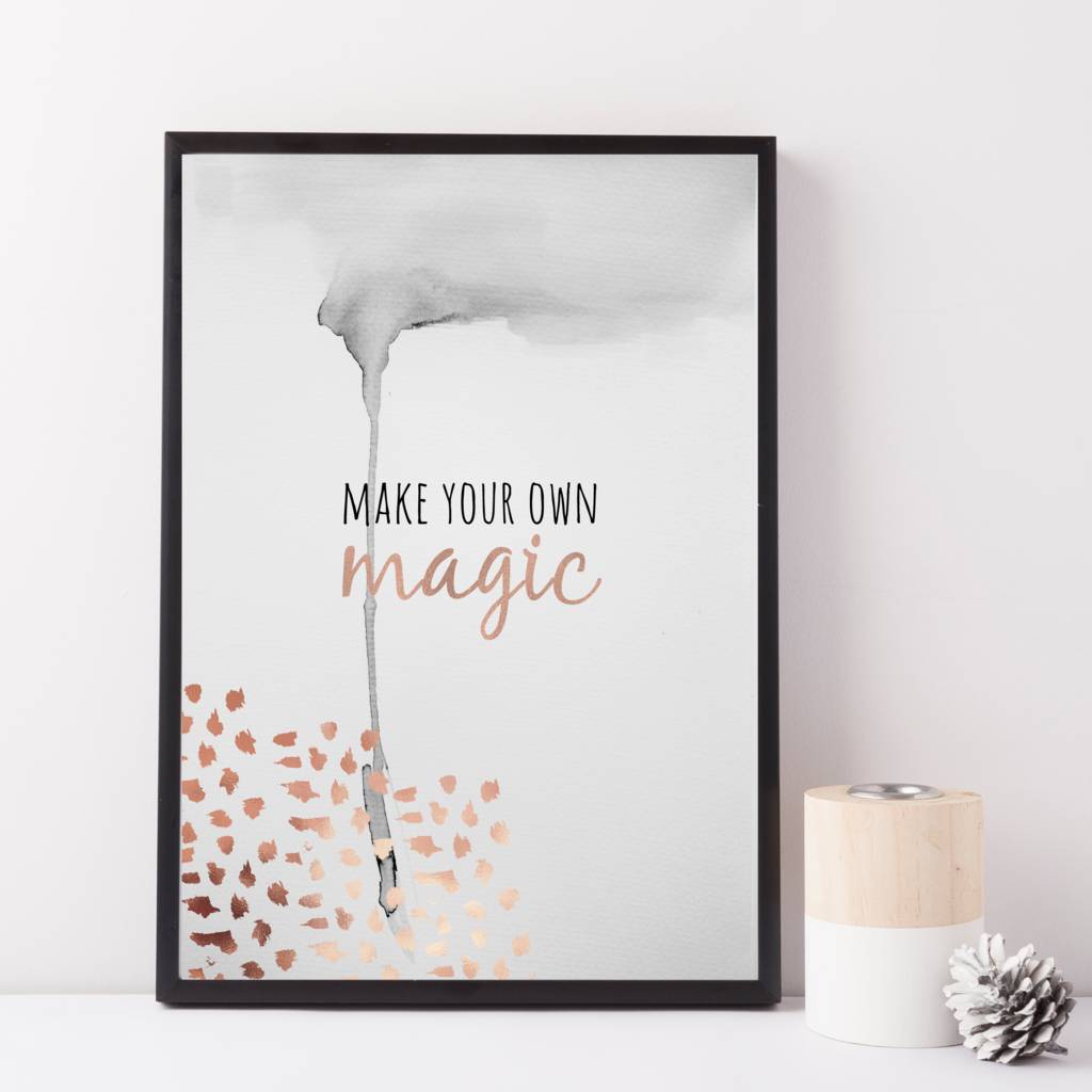 Rose gold wall deals art