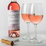Personalised Rosé Wine Bottle With Any Name And Message, thumbnail 1 of 4