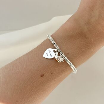 Engraved Memorial Sweetie Slider Bracelet, Baby Robin, 2 of 5