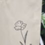 Personalised Tote Bag With Minimalist Floral Design, thumbnail 2 of 3