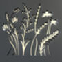 Personalised Wild Flower Design House Sign Acrylic, thumbnail 2 of 4