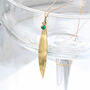 Emerald Earrings In 18ct Gold Leaf Design, thumbnail 7 of 8