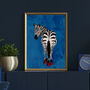 Custom Personalised Zebra Wearing Heels Art Print, thumbnail 12 of 12