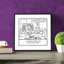 Personalised Dog Print, The Dogs Came First Cartoon, thumbnail 1 of 2