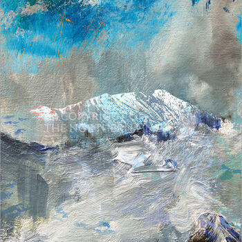Blencathra And Gategill Fell Top Lake District Poster Print, 4 of 4
