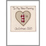 Personalised Heart 1st Christmas Card, thumbnail 3 of 12