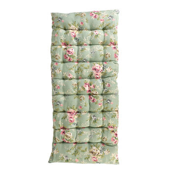 Cottage Rose Padded Garden Bench Cushion, 2 of 2