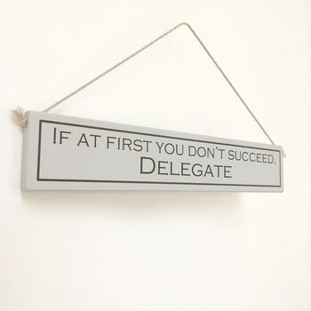 'Delegate' Hand Painted Wooden Sign, 2 of 2