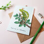 'One In A Chameleon' Greetings Card, thumbnail 2 of 2