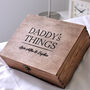 Personalised Daddy's Cufflink And Watch Box, thumbnail 1 of 6
