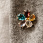 Crystal Colourful Daisy Pin Brooch, thumbnail 2 of 12