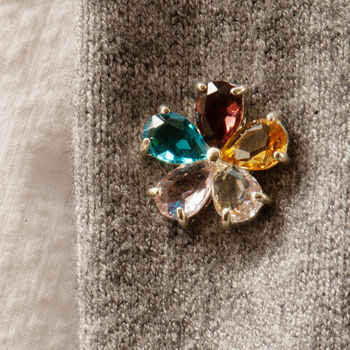 Crystal Colourful Daisy Pin Brooch, 2 of 12