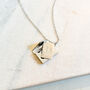 Secret Message Envelope Locket Necklace With Love You Charm, thumbnail 1 of 2